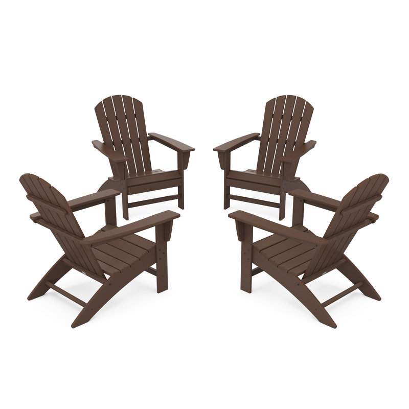 Ensemble de conversation POLYWOOD Nautical Adirondack, Acajou