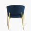 Chaises de salle à manger modernes de 4 pièces, rembourrées en tissu, pour la salle à manger, la cuisine, le restaurant, bleu (seulement les chaises)-297331010-297331015