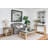 23.8x23.8x24" Side Table,Brown+Gray