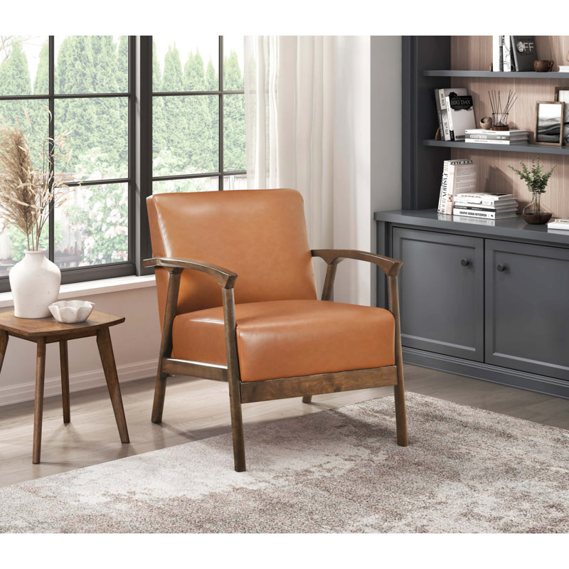 Fauteuil d'appoint Cranbury 27,5 po Mid-Century Modern