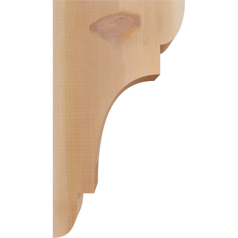 New Brighton Corbel, H 18 po x l 3,5 po x P 10 po, Cèdre rouge, Lisse