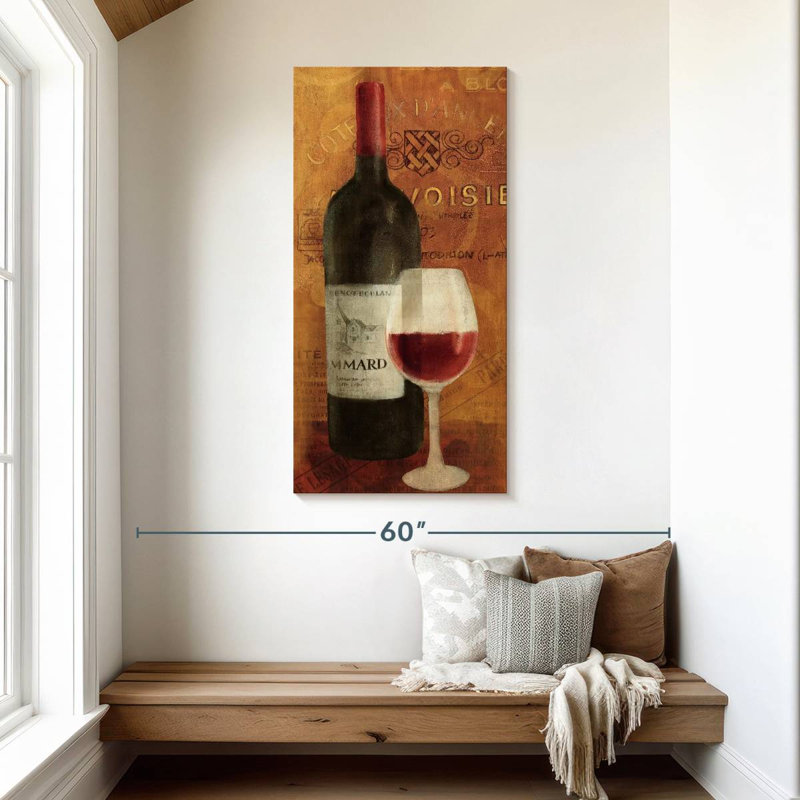 Vin Rouge Panel, 48" H x 24" W
