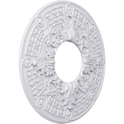 Médaillon de plafond Endurathane Blake, DO 18 1/4 po x P 7/8 po, apprêté en usine