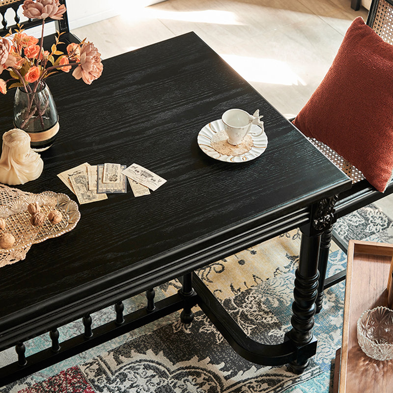 Stachmus Ash Dining Table, 30.7" H x 31.49" W x 62.99" L
