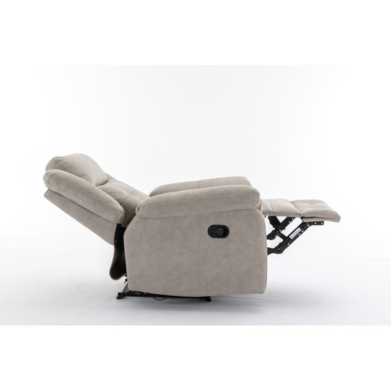 Bonachea 96cm Wide Standard Recliner, Light Grey