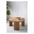 Round Coffee Table with Curved Legs