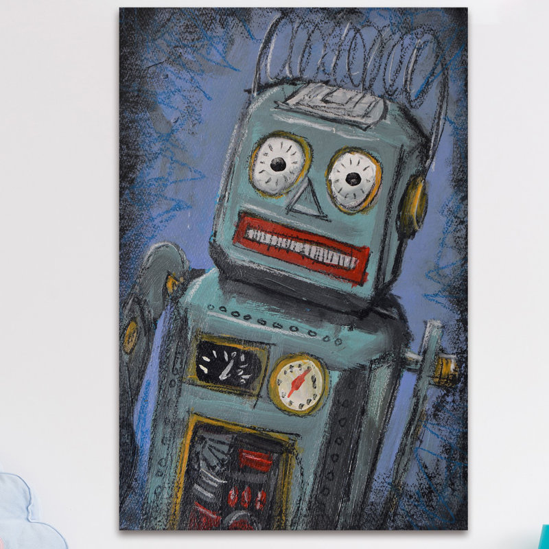 " Awkward Robot " by Dean Sauls, 30" H x 20" W x 1.5" D