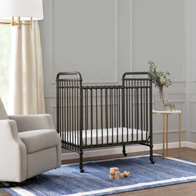Abigail 3-In-1 Convertible Mini Crib, Vintage Iron