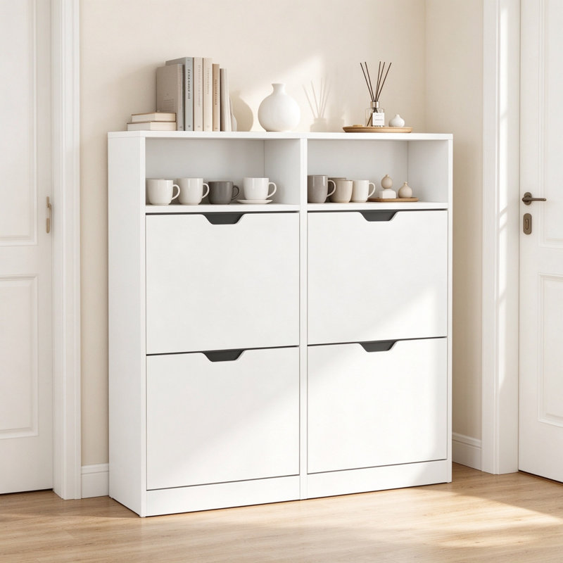 24 Pair Shoe Storage Cabinet