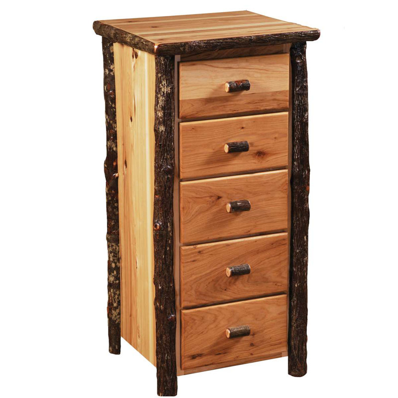 Fireside Lodge Hickory Log Storage Chest - Premium - Natural, Traditional Hickory