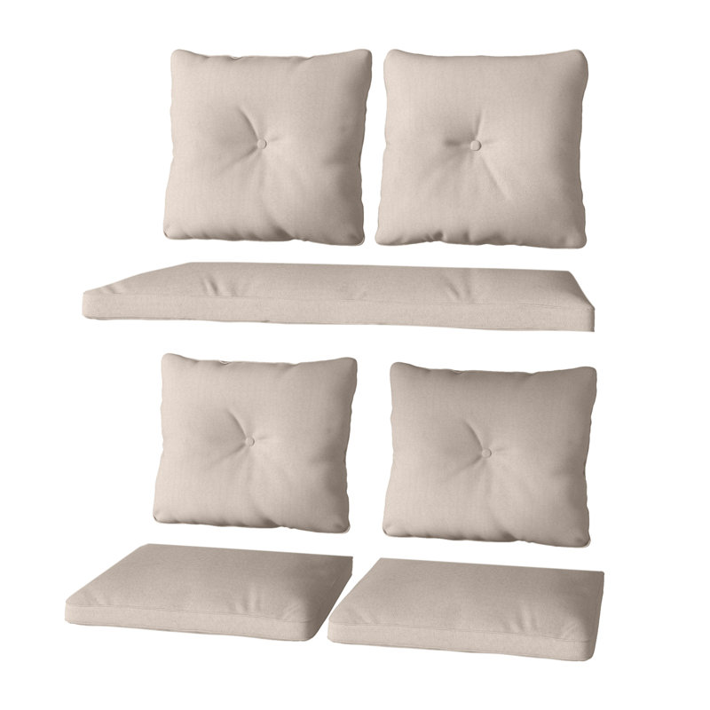 Ensemble de coussins de remplacement 7 pièces, Blanc chaud