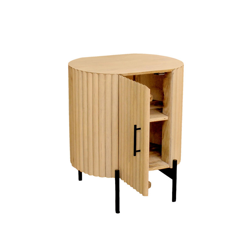 Sagit 50cm W Manufactured Wood Bedside Table