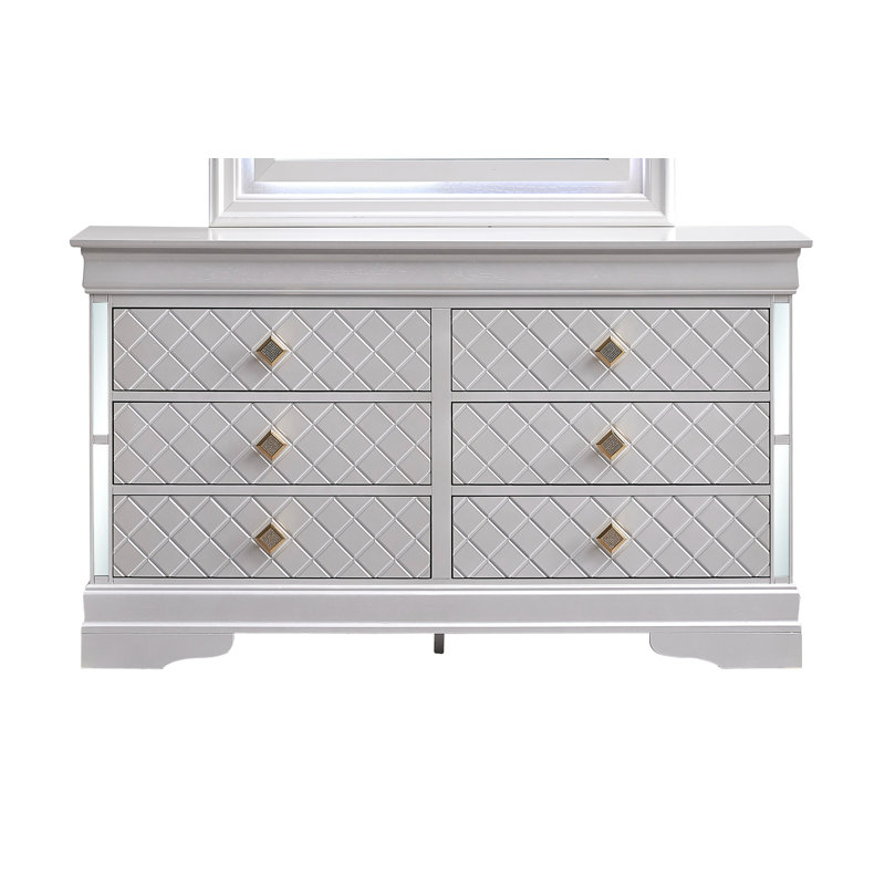 Emmanul 10A7F944D3F349F699DC4FBE5998D7F4 Dresser Pearl White