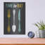 «Retro Diner Time To Eat» par Michael Mullan, art mural en métal-102873158