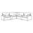 Grey 7-piece Modular Power Reclining Sectional Sofa