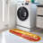 Non-Slip Rubber Back Laundry Room Runner Rug, Yellow/Red