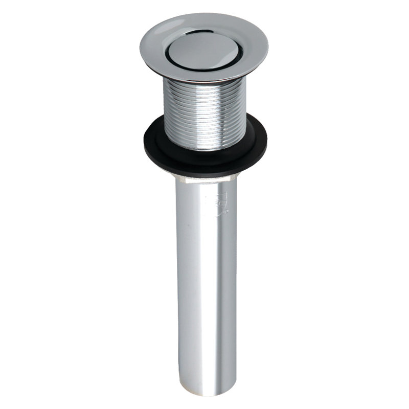 Drain de lavabo pour salle de bain à poussoir Kingston, Chrome poli