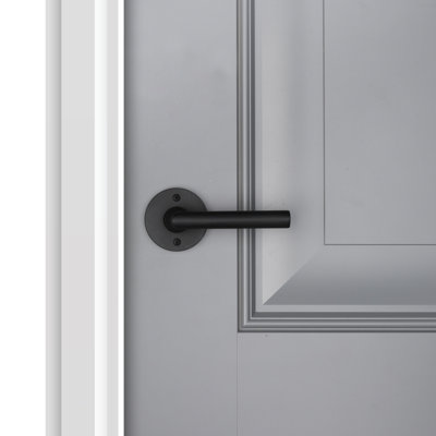 Satin Black Single Dummy Door Lever