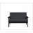 45"W Dark Gray Loveseat-47789118