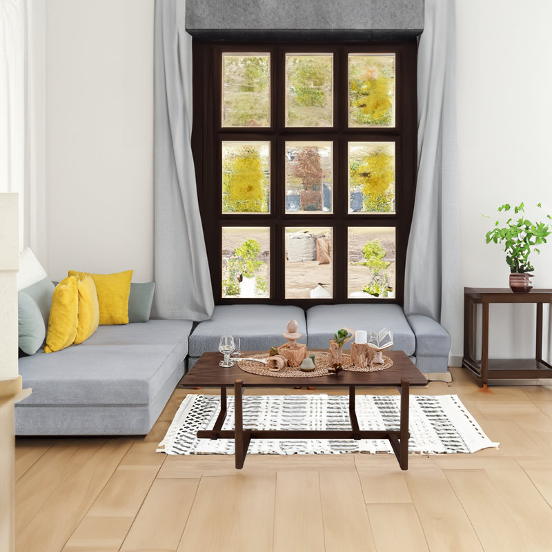 1 Coffee Table, Brown