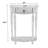 Amandarose Solid Wood End Table With Storage, Pastel Green-130021387