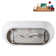 67" Streamline Soaking Glossy White Freestanding Tub and Tray With Internal Drain