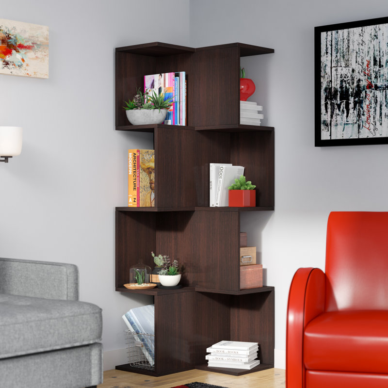 168.91 cm H x 60 cm W Corner Bookcase