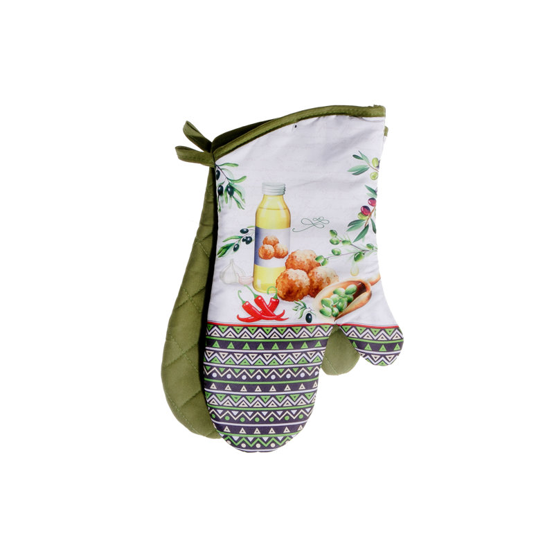 Ensemble de 2 gants de cuisine (2 pièces) (huile d'olive)