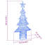 vidaXL Christmas Tree with 240 LEDs Acrylic-112224611-112224621