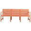 Conversation de patio 1 pièce abricot brun, polypropylène 3 places, imperméable, respirant, idéal pour les meubles d'intérieur / extérieur de week-end, tout temps, léger, assemblage intérieur