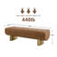 Banc rembourré en cuir PU de 162,5 cm de large pour entrée et chambre-609558055