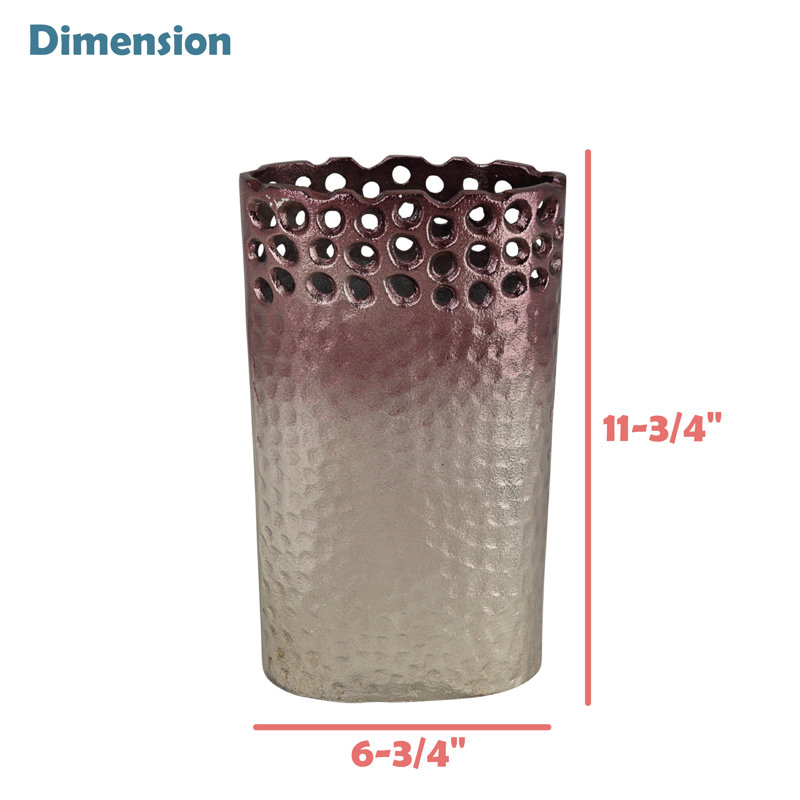 Vase de table en aluminium