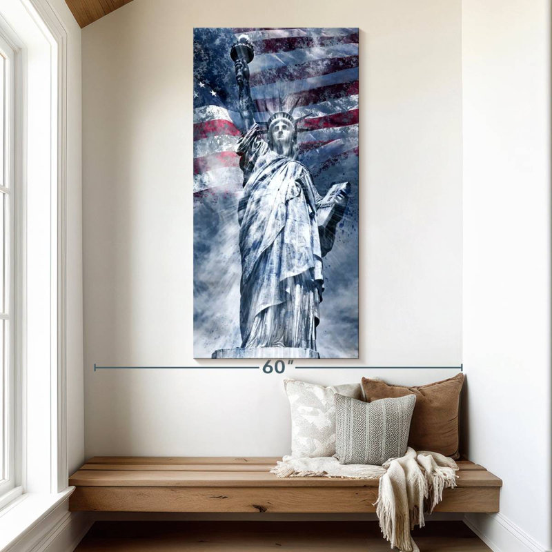Statue de la liberté moderne, H 54 po x l 27 po