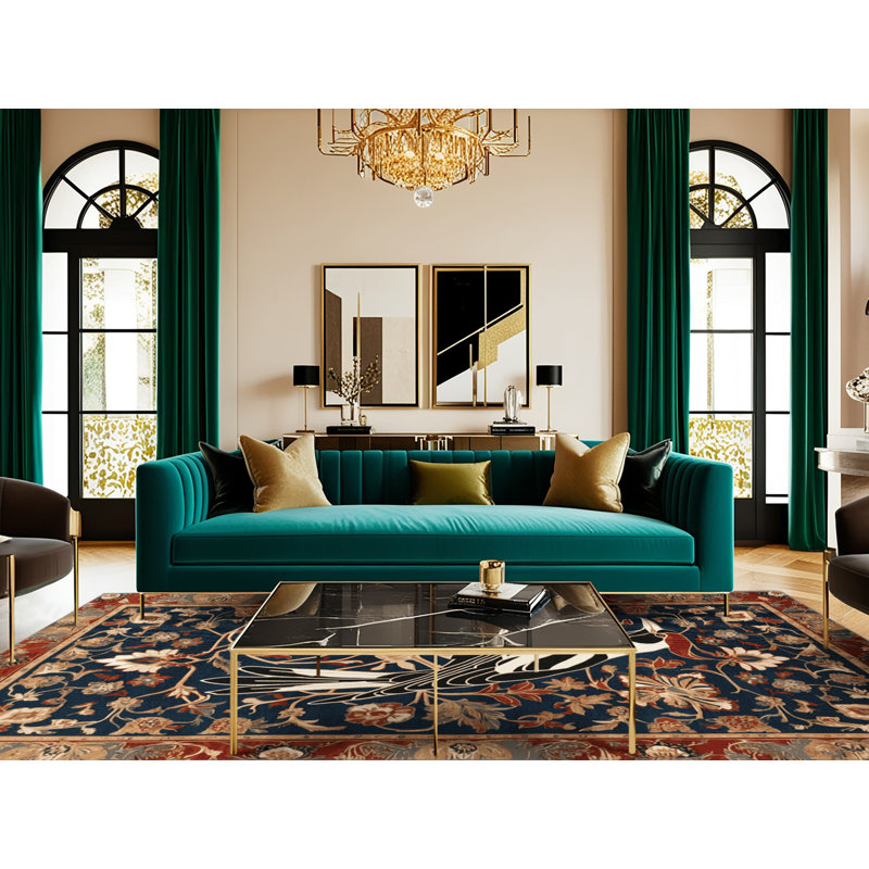 Tapis oriental lavable avec pie, Rectangulaire 3 pi x 5 pi