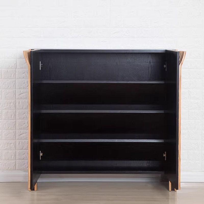 Armoire à chaussures grande capacité en chêne 20 paires
