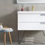 Ensemble de meuble-lavabo simple 30 po avec miroir Tyonna-1539741460-1539741463