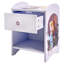 Disney Frozen Bedside Table: Sturdy Engineered Wood Construction featuring a 2-tier Design for Ample Storage, Small Side Table with Drawer and Storage Shelf for Kid's Bedroom