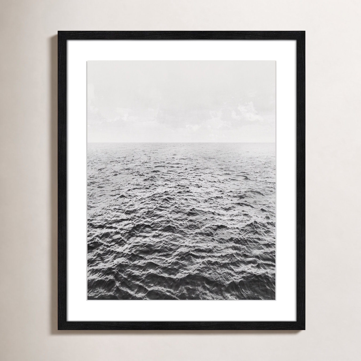 Anali "Rolling in" Print by Mike Calascibetta, Black Wood Grain, 21.5" W x 25.5" H x 0.75" D