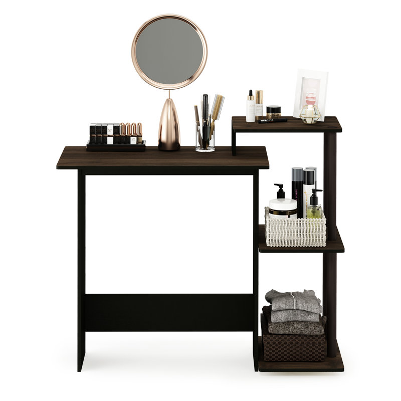 Brytni Laminate Computer Desk, Columbia Walnut/Brown
