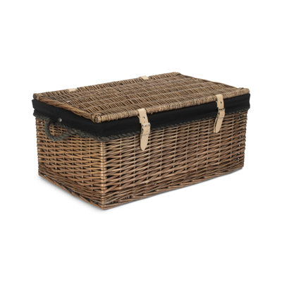 Wicker Rope Handled Trunk with Lining