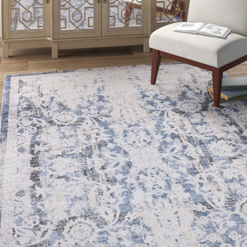 Thornbridge Floral Indoor Rug, Rectangle 6'1" x 9'
