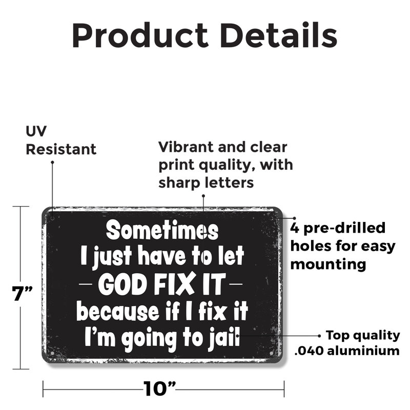 Let Let Fix It (paquet de 2) en aluminium 7 po x 10 po
