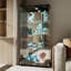 Vitrine en verre avec lumière Joselene-1784496208