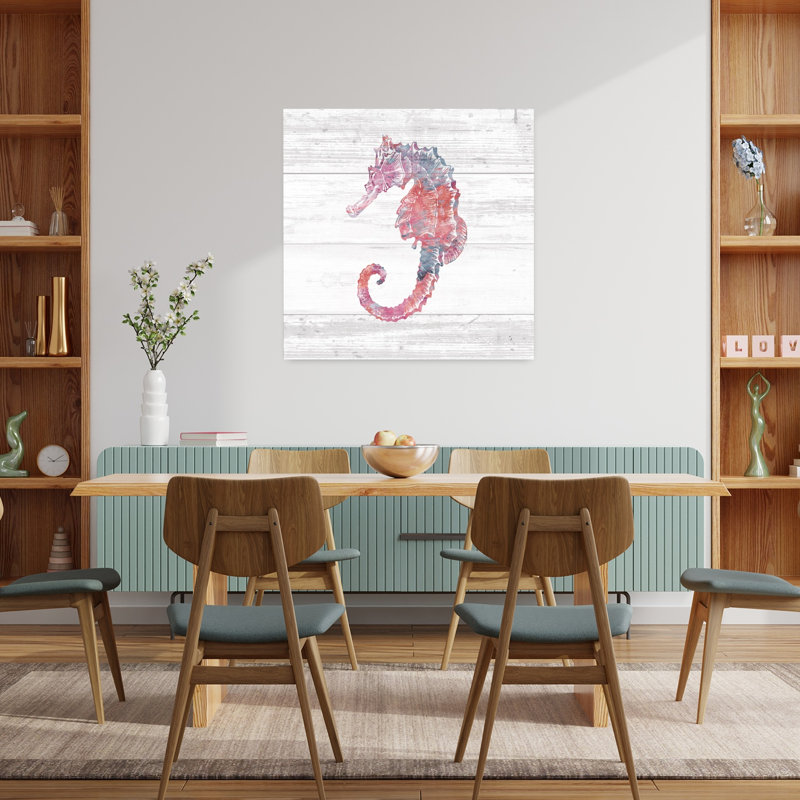Ocean Life III - Hippocampe, art côtier, H 36 po x l 36 po
