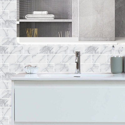 Standard Products 11.8'' W x 10'' L  Peel and Stick Backsplash Tile,Self-Adhesive Wall Tiles