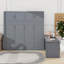 Grand lit escamotable avec bureau et tablettes-1166864105