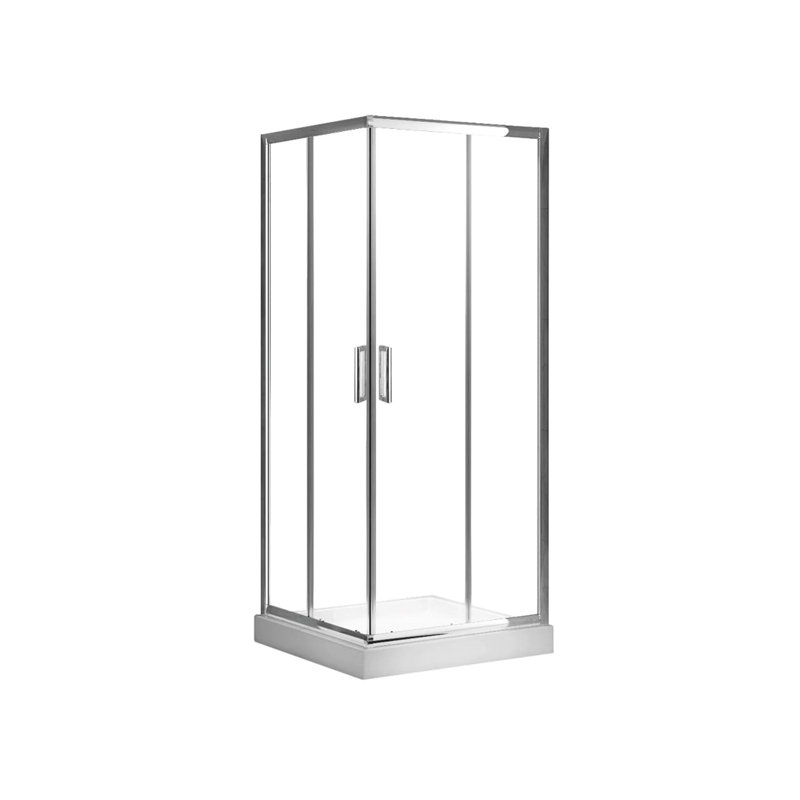 Porte de douche carrée coulissante 36 po x 36 po Alexios