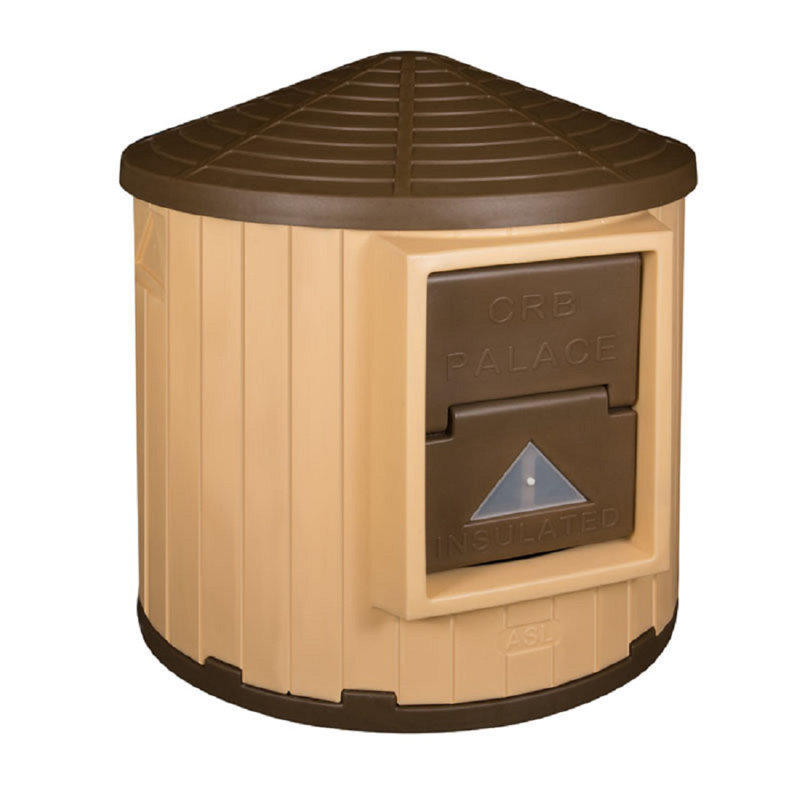 CRB Palace Premium Insulated Dog House, Tan/Brown