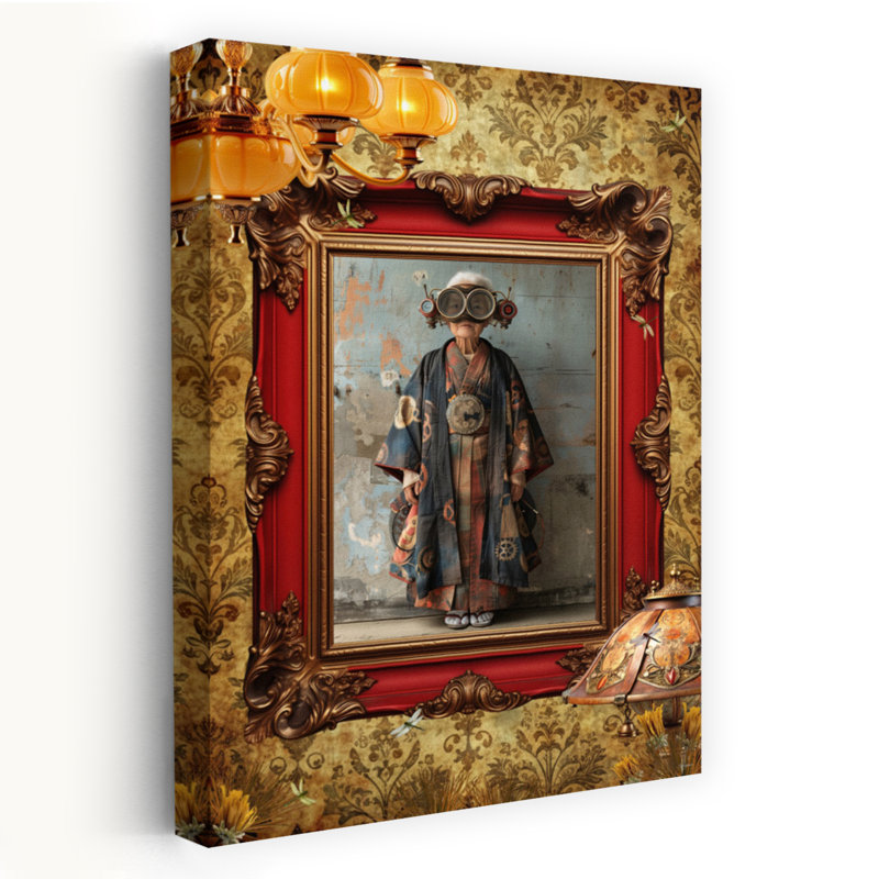 Portrait de kimono Steampunk, H 24 po x l 16 po