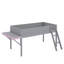 Lit mezzanine en bois avec bureau et DEL-805568464